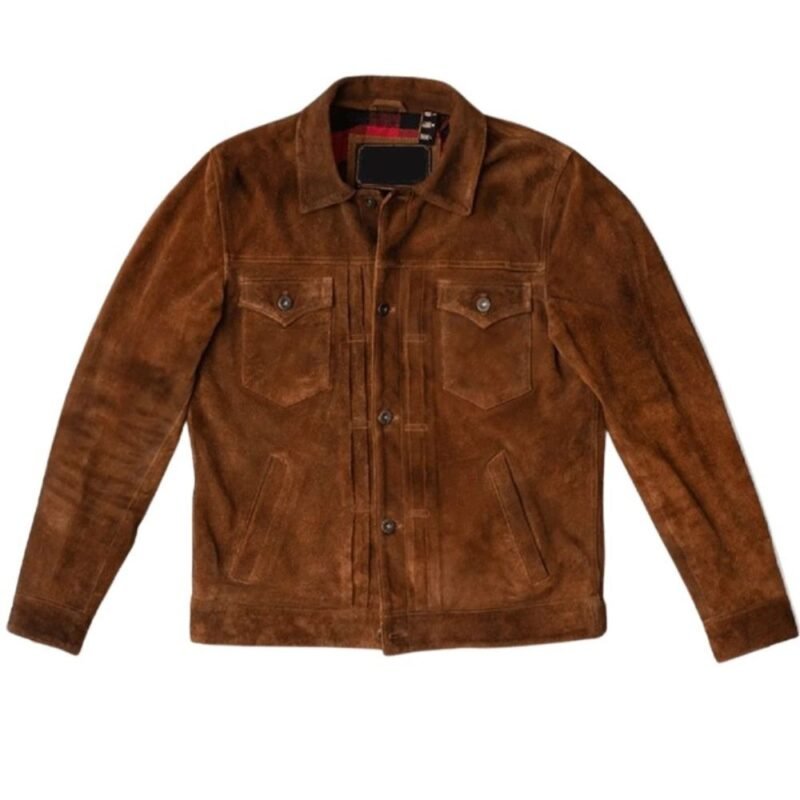 Brown Suede Leather Jacket