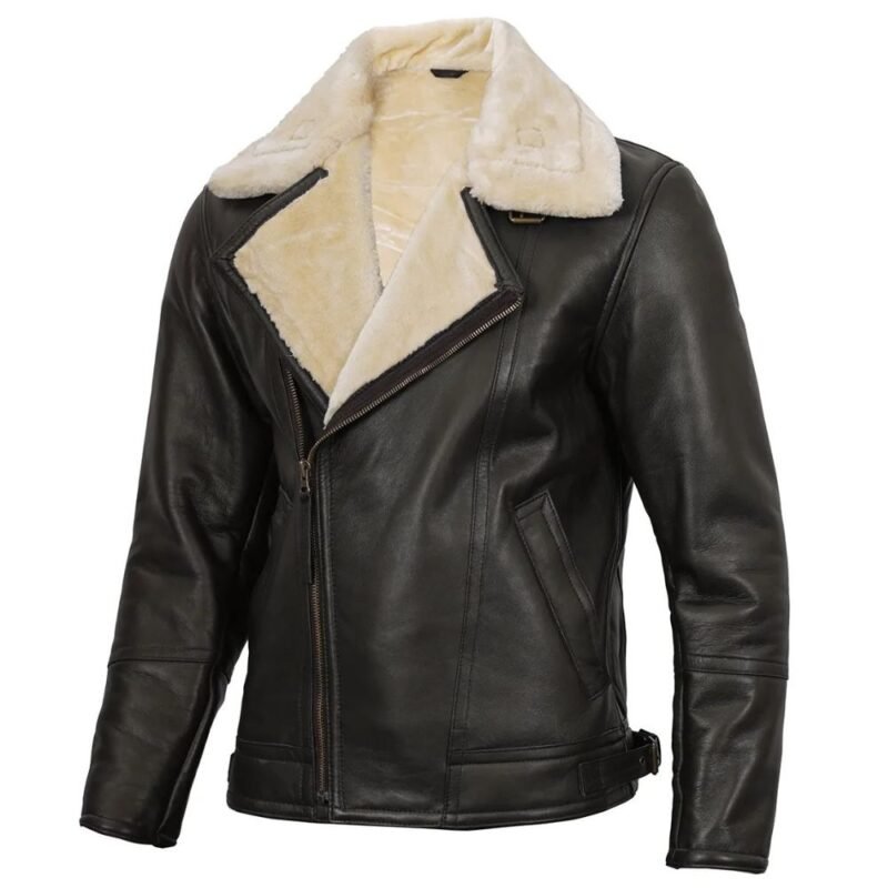 Dark Brown Shearling Fur Jacket