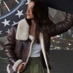 Emily Clark Shearling Leather Jacket Review